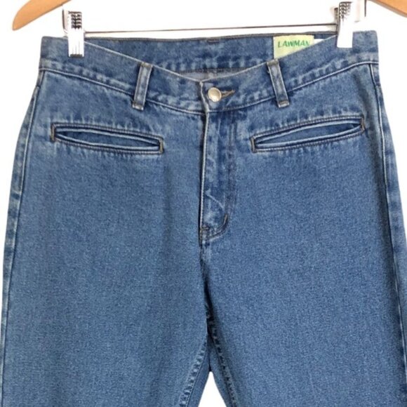 Lawman Jeans Vtg 80s Western Style Bootcut Jeans Women’s 11 High Rise Blue - Picture 6 of 9